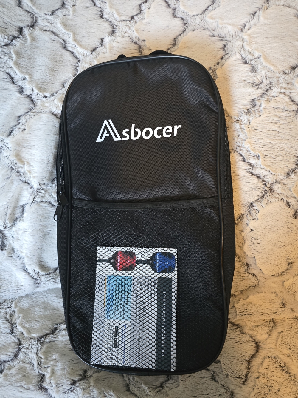 Asbocer Pickle Ball Paddle Gear Bag NWOT